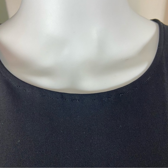 Norma Kamali KamaliKulture Black Sleeveless Shirred Ruched Wide Leg Jumpsuit S - Picture 4 of 14